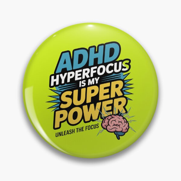 Item preview, ADHD Hyperfocus Is My Superpower Neurodiversity Art ver. 1 designed and sold by KRYO ARTS.