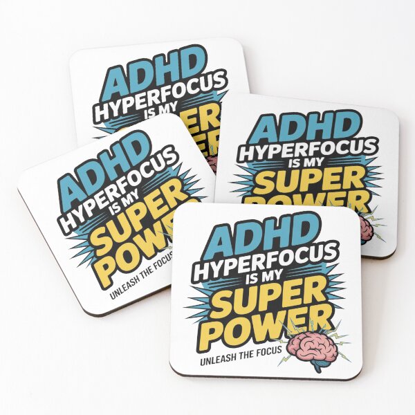 Item preview, ADHD Hyperfocus Is My Superpower Neurodiversity Art ver. 1 designed and sold by KRYO ARTS.