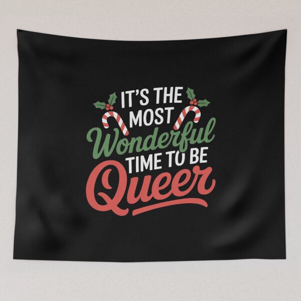 Item preview, It's The Most Wonderful Time To Be Queer Christmas designed and sold by MarryIsMonth.