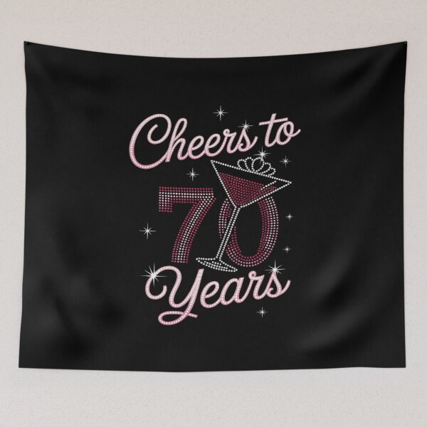Item preview, Cheers To 70 Years 70th Birthday 70 Years Old Bday designed and sold by AquaKiev.