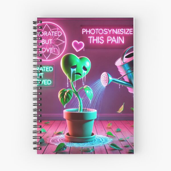 Item preview, Hydrated But Unloved – Photosynthesize This Pain (Neon Plant Meme) designed and sold by ComedyInkFactor.