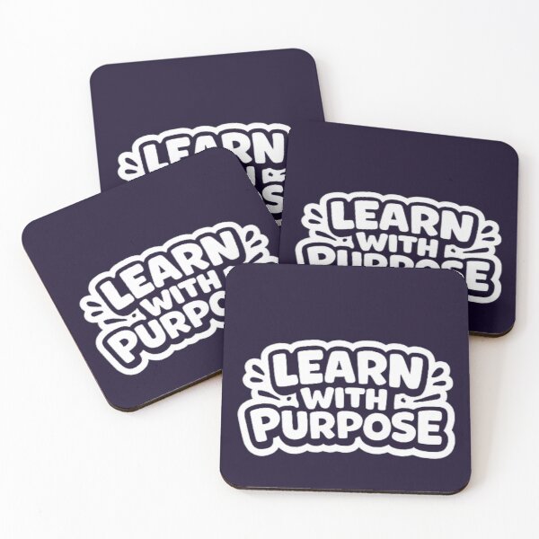 Item preview, Learn With Purpose – Smart Study Motivation Typography Design designed and sold by Amr Darwish Graphic designer.