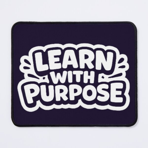 Item preview, Learn With Purpose – Smart Study Motivation Typography Design designed and sold by Amr Darwish Graphic designer.