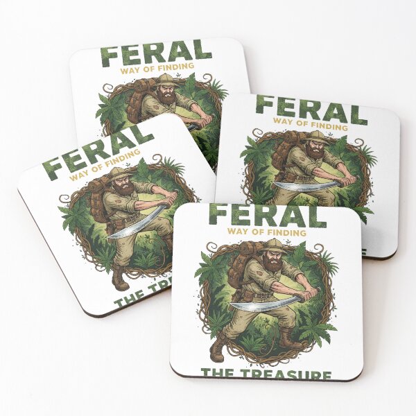 Item preview, Feral Way of Finding the Treasure – Jungle Explorer Adventure Illustration designed and sold by C3J7.