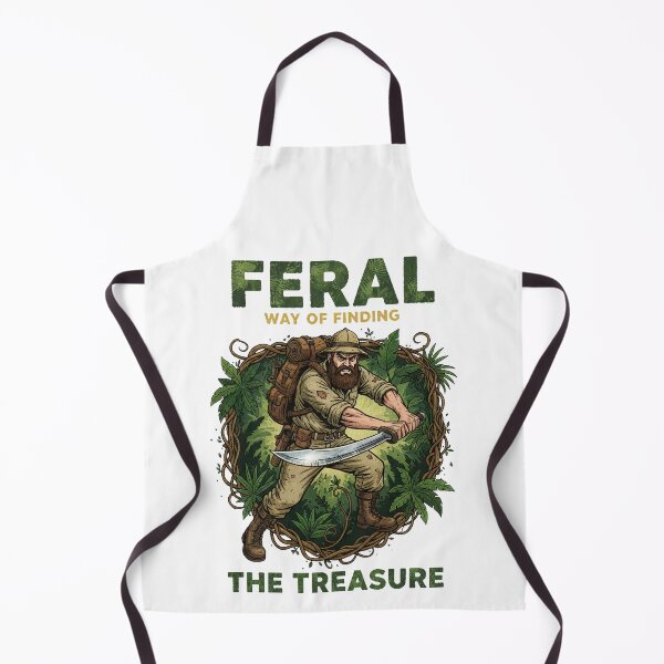 Item preview, Feral Way of Finding the Treasure – Jungle Explorer Adventure Illustration designed and sold by C3J7.