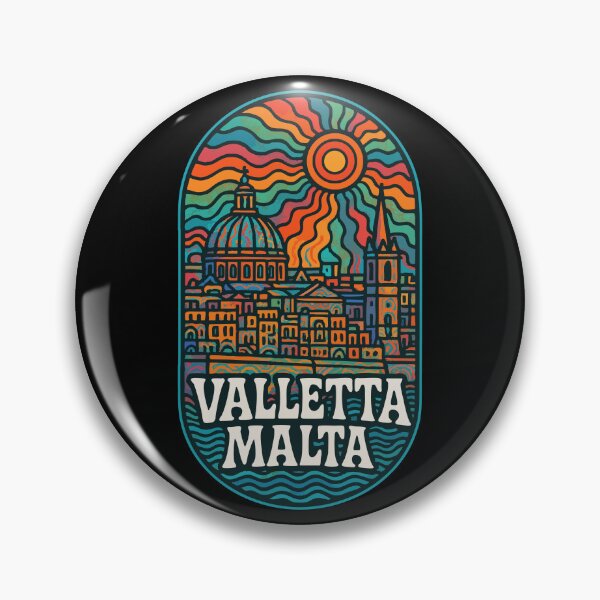 Item preview, Valletta Malta Trippy Art Travel designed and sold by TomFrontierArt.