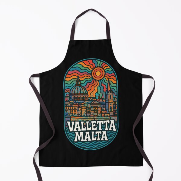 Item preview, Valletta Malta Trippy Art Travel designed and sold by TomFrontierArt.