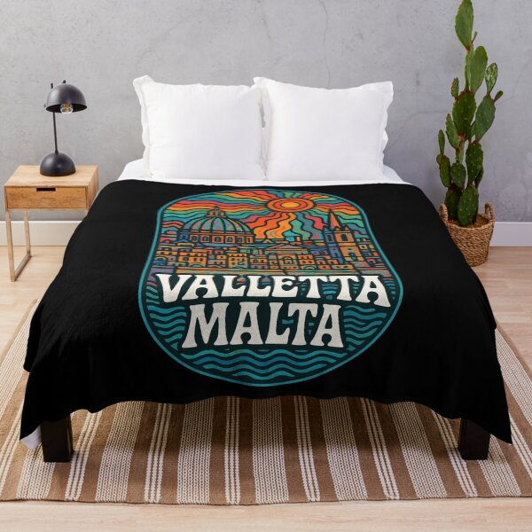 Item preview, Valletta Malta Trippy Art Travel designed and sold by TomFrontierArt.