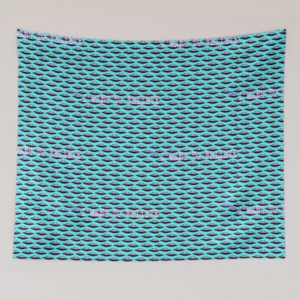 Item preview, i want to believe repeat ufo blue designed and sold by Lost Waters of Enceladus.