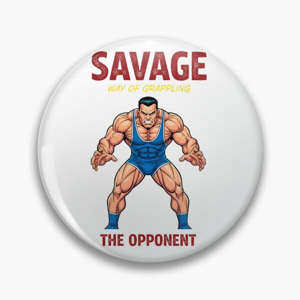 Item preview, Savage Way of Grappling the Opponent – Combat Wrestling Power Illustration designed and sold by C3J7.