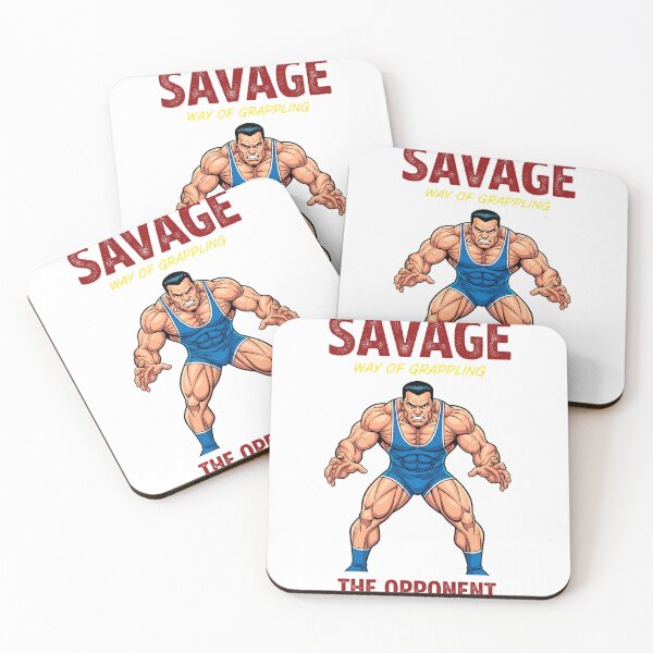 Item preview, Savage Way of Grappling the Opponent – Combat Wrestling Power Illustration designed and sold by C3J7.