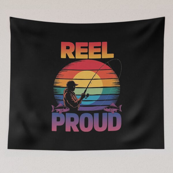 Item preview, LGBT Fishing Reel Proud Gay Lesbian Angler Pride Rainbow designed and sold by PowAcademy.