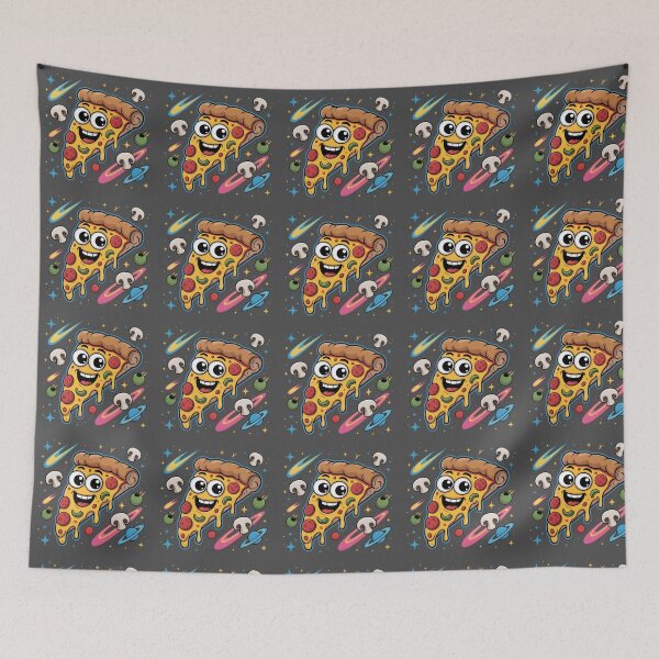 Item preview, Cheesy Cosmic Ride – Flying Pizza Fun designed and sold by GraphGUY.
