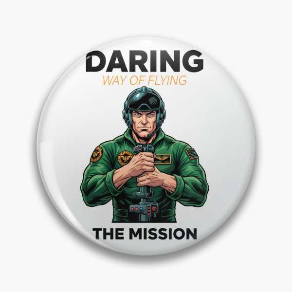 Item preview, Daring Way of Flying the Mission – Elite Pilot Aviation Power Illustration designed and sold by C3J7.
