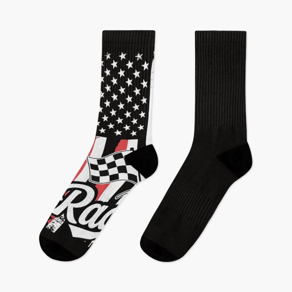 Item preview, Dirt Track Racing Car Driver Biker USA American Flag designed and sold by HudsonErik.
