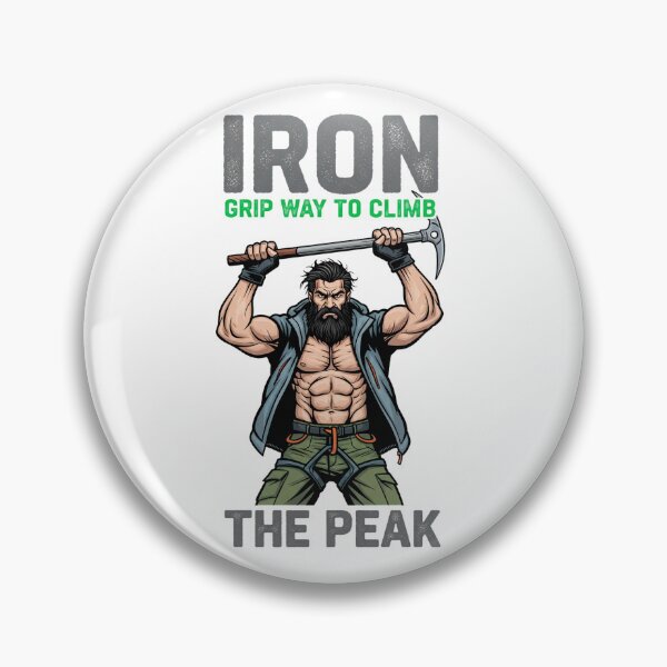 Item preview, Iron Grip Way to Climb the Peak – Mountain Climber Strength Illustration designed and sold by C3J7.