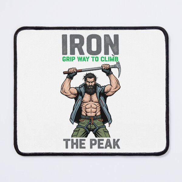 Item preview, Iron Grip Way to Climb the Peak – Mountain Climber Strength Illustration designed and sold by C3J7.