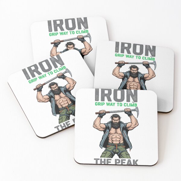 Item preview, Iron Grip Way to Climb the Peak – Mountain Climber Strength Illustration designed and sold by C3J7.
