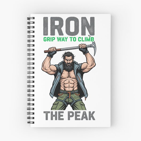 Item preview, Iron Grip Way to Climb the Peak – Mountain Climber Strength Illustration designed and sold by C3J7.
