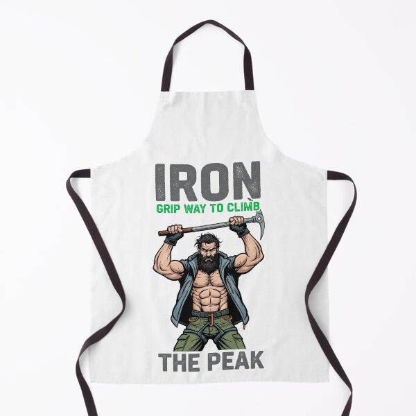 Item preview, Iron Grip Way to Climb the Peak – Mountain Climber Strength Illustration designed and sold by C3J7.