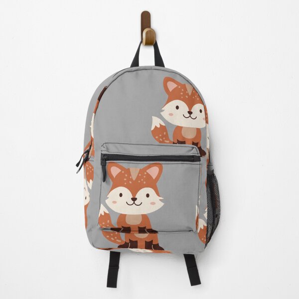 Item preview, Cute Fox on Gray Background – Adorable Pattern designed and sold by lunadesignsmoon.