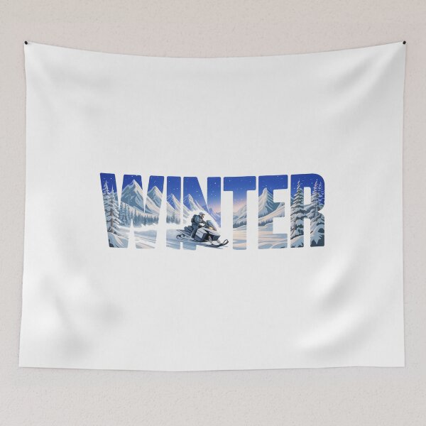 Item preview, Wander in Winter – Mountain Typography Aesthetic designed and sold by YounexxART.