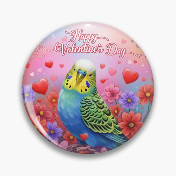 Item preview, Colorful Love Parakeet designed and sold by PetJoyPrintsCO.