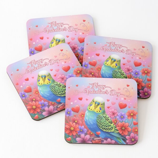 Item preview, Colorful Love Parakeet designed and sold by PetJoyPrintsCO.