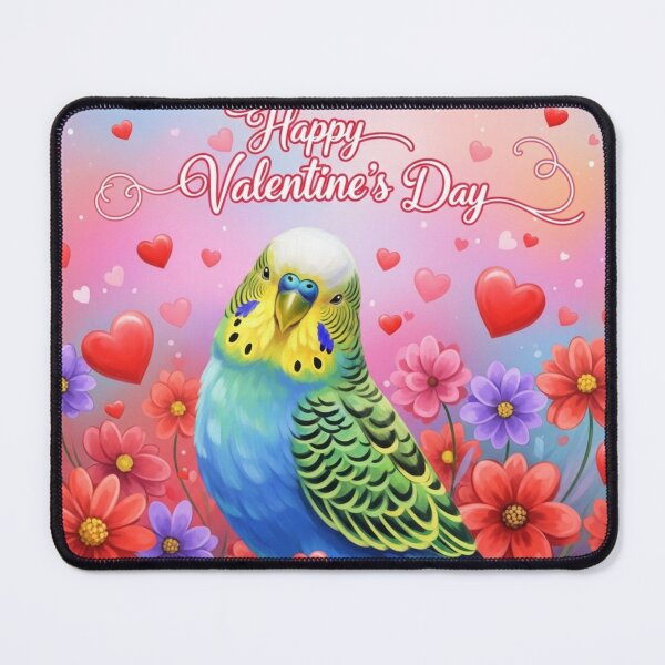 Item preview, Colorful Love Parakeet designed and sold by PetJoyPrintsCO.