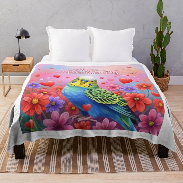Item preview, Colorful Love Parakeet designed and sold by PetJoyPrintsCO.