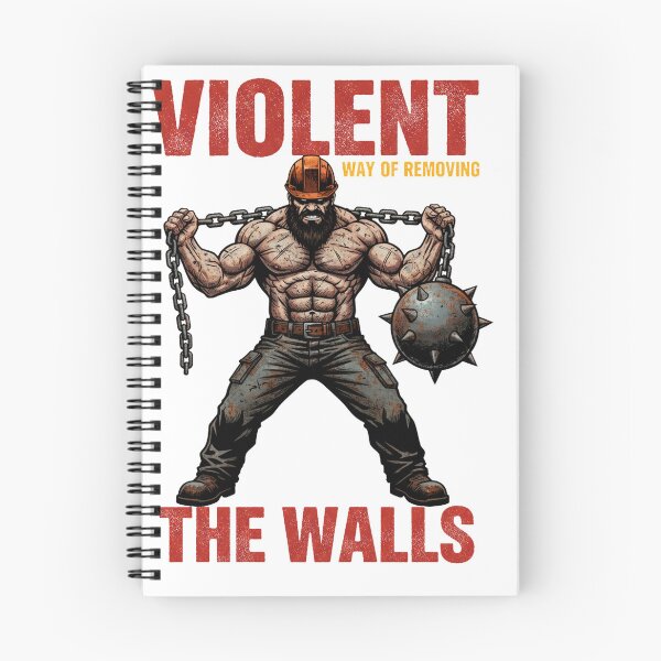 Item preview, Violent Way of Removing the Walls – Relentless Strength Mindset Illustration designed and sold by C3J7.