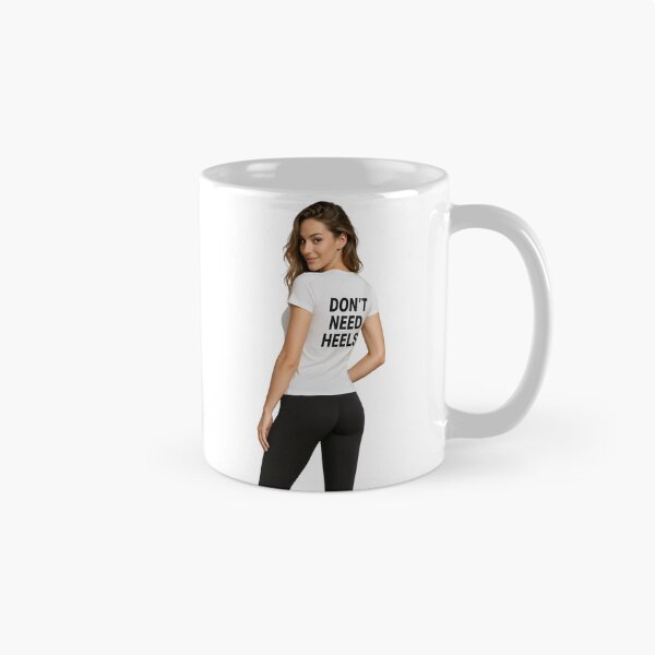 Item preview, Young woman poses in studio, white T shirt with bold slogan visible designed and sold by Creative88Art.