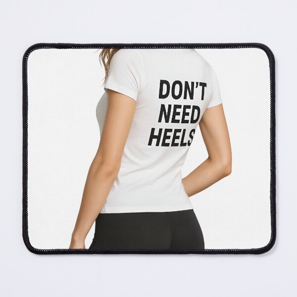 Item preview, Young woman poses in studio, white T shirt with bold slogan visible designed and sold by Creative88Art.