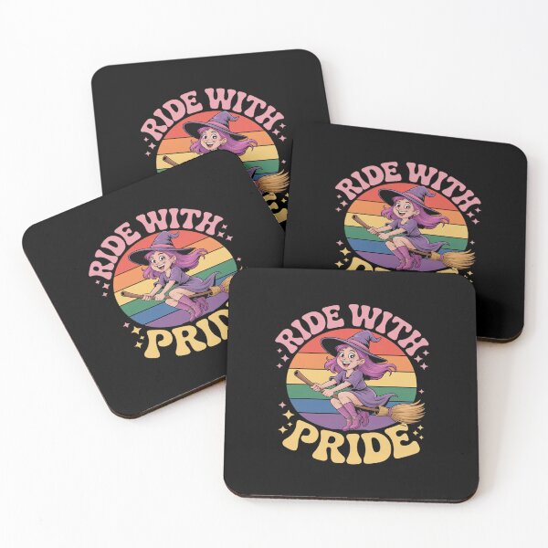 Item preview, LGBTQ Gay Lesbian Rainbow Ride with Pride Witch Halloween designed and sold by PowAcademy.