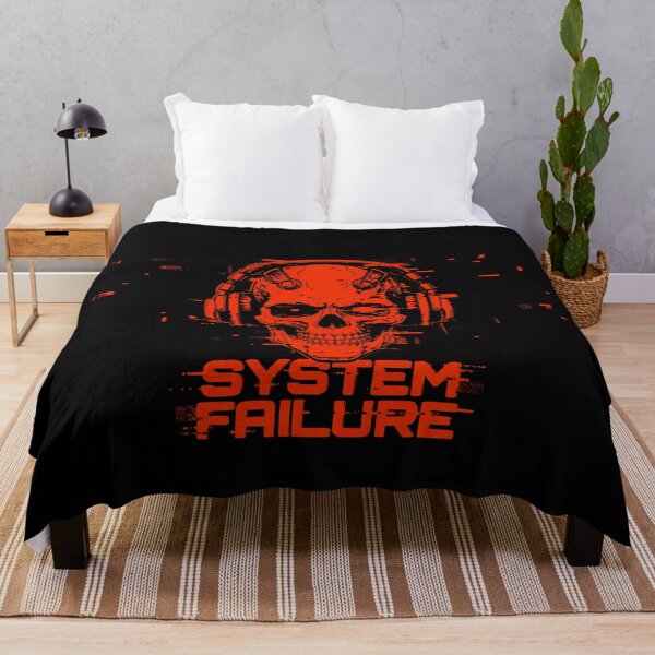 Item preview, Red Cyberpunk Glitch Skull System Failure designed and sold by MarCinu Art.