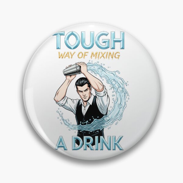 Item preview, Tough Way of Mixing a Drink – Bartender Mixology Power Illustration designed and sold by C3J7.