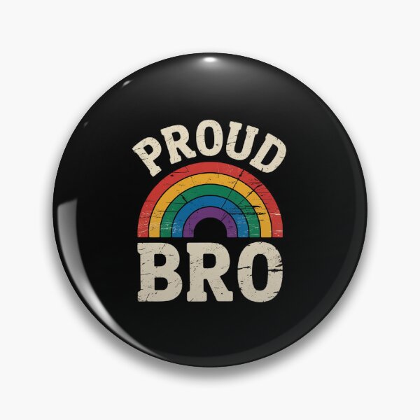 Item preview, LGBTQ Proud Bro Brother Gay Pride LGBT Ally Family Rainbow designed and sold by MythWoot.