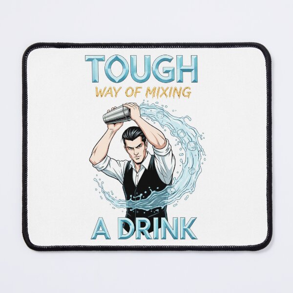 Item preview, Tough Way of Mixing a Drink – Bartender Mixology Power Illustration designed and sold by C3J7.