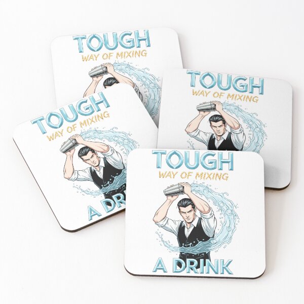 Item preview, Tough Way of Mixing a Drink – Bartender Mixology Power Illustration designed and sold by C3J7.