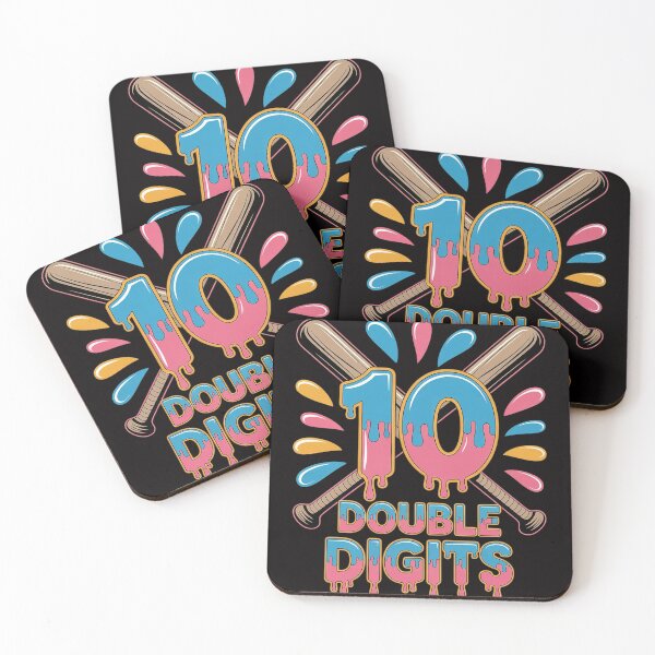 Item preview, Baseball Drip 10th Birthday Boy Double Digits Ice Cream Dri designed and sold by HudsonErik.