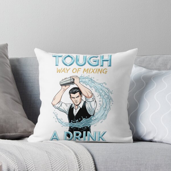 Item preview, Tough Way of Mixing a Drink – Bartender Mixology Power Illustration designed and sold by C3J7.