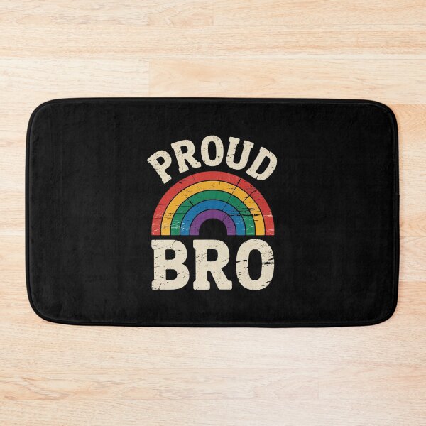 Item preview, LGBTQ Proud Bro Brother Gay Pride LGBT Ally Family Rainbow designed and sold by MythWoot.