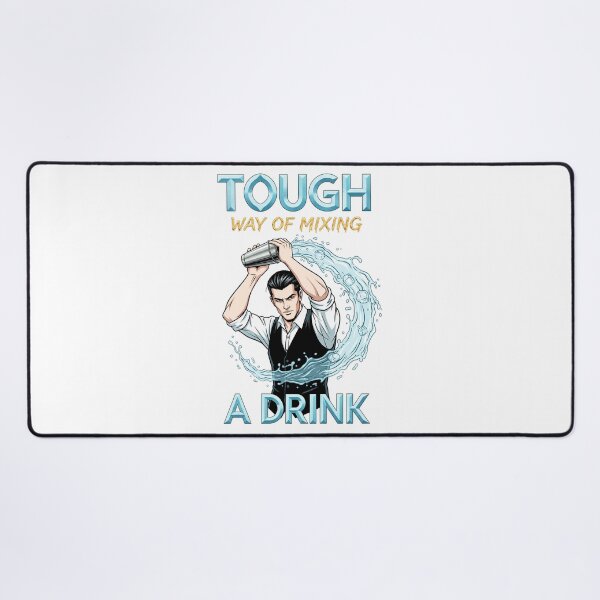 Item preview, Tough Way of Mixing a Drink – Bartender Mixology Power Illustration designed and sold by C3J7.