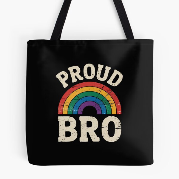 Item preview, LGBTQ Proud Bro Brother Gay Pride LGBT Ally Family Rainbow designed and sold by MythWoot.