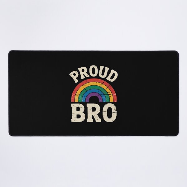 Item preview, LGBTQ Proud Bro Brother Gay Pride LGBT Ally Family Rainbow designed and sold by MythWoot.