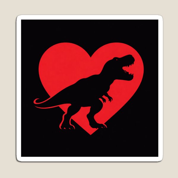 Item preview, T‑Rex Heart Valentine Dino Love designed and sold by JackCurtis1991.