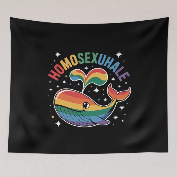 Item preview, LGBTQ+ Gay Lesbian Queer Homosexuwhale - Whales designed and sold by MythWoot.