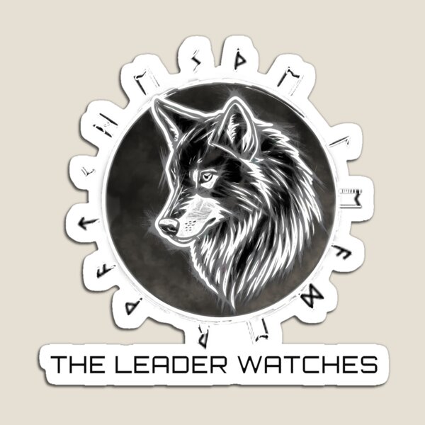 Item preview, The Leader Watches – Wolf Sigil Design designed and sold by PumaNoir.