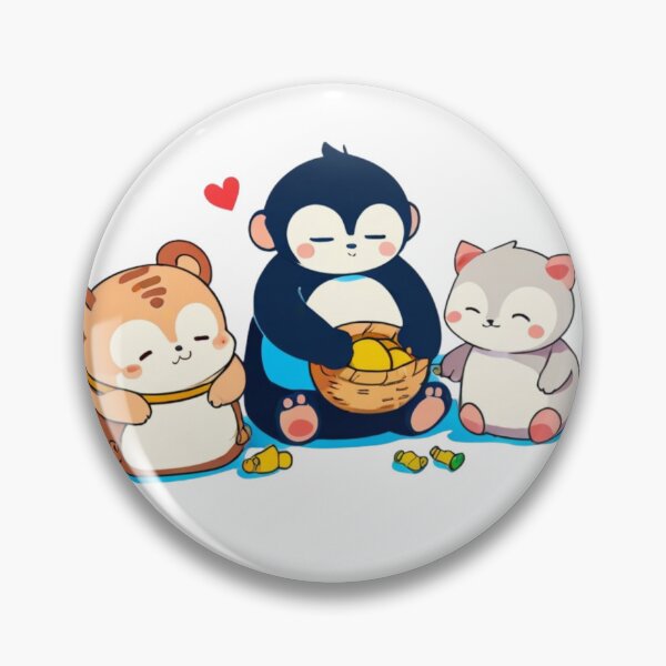 Item preview, Cute Friends  – Kawaii Wholesome Cartoon Illustration designed and sold by KomoFrames.
