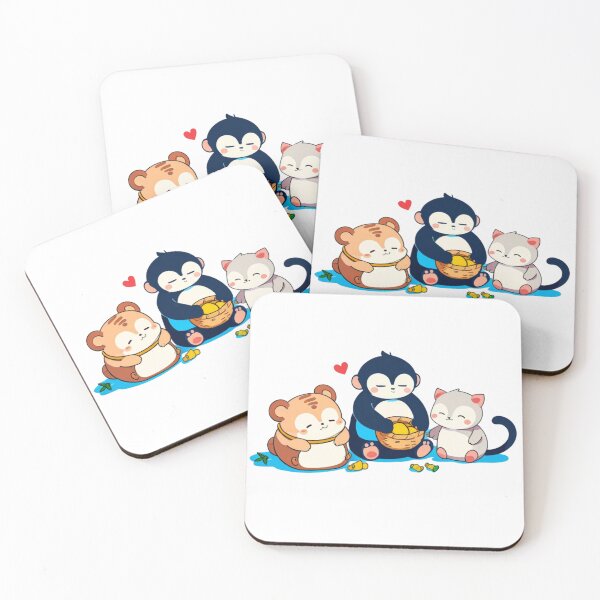 Item preview, Cute Friends  – Kawaii Wholesome Cartoon Illustration designed and sold by KomoFrames.